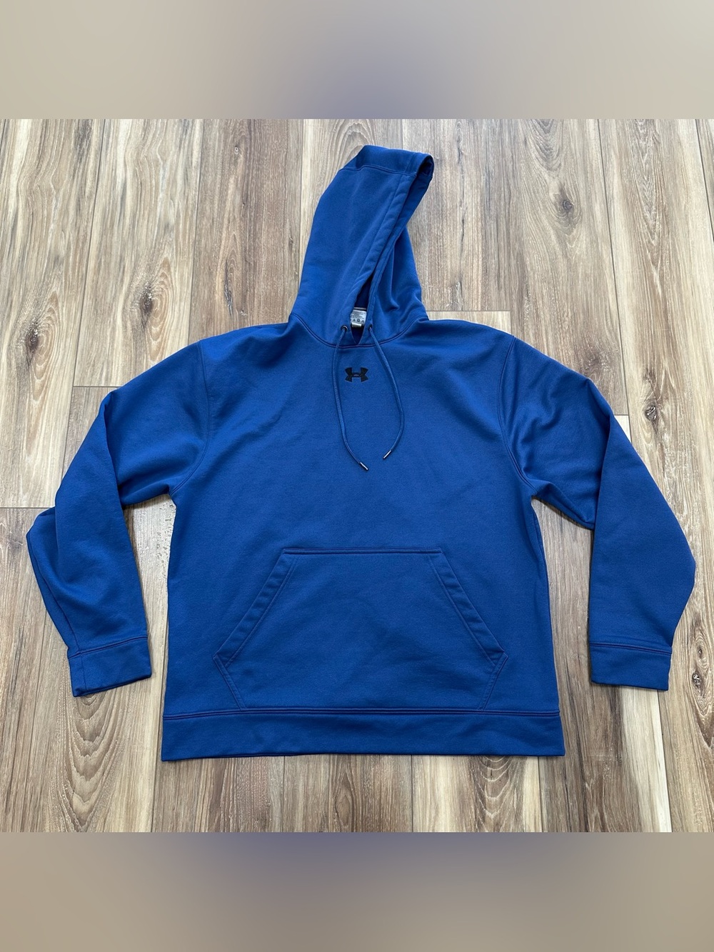 Under Armour Center Logo Activewear Fleece Hoodie, Blue, Large